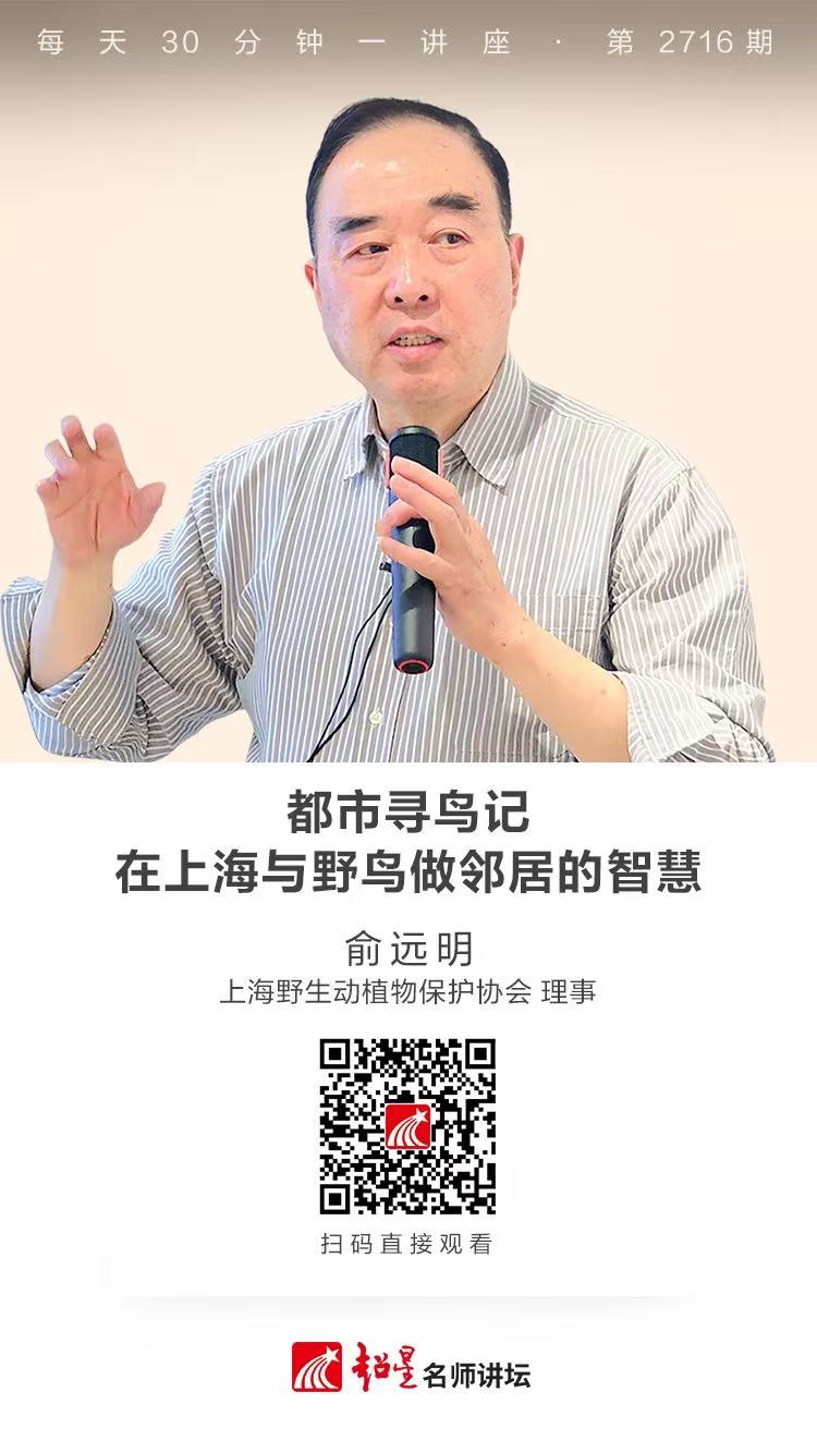 隆图讲座（一百二十)｜【都市寻鸟记：在上海与野鸟做邻居的智慧】